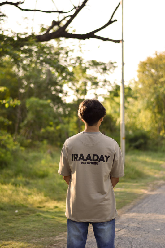 DARK BEIGE MADE IN PAK T-SHIRT