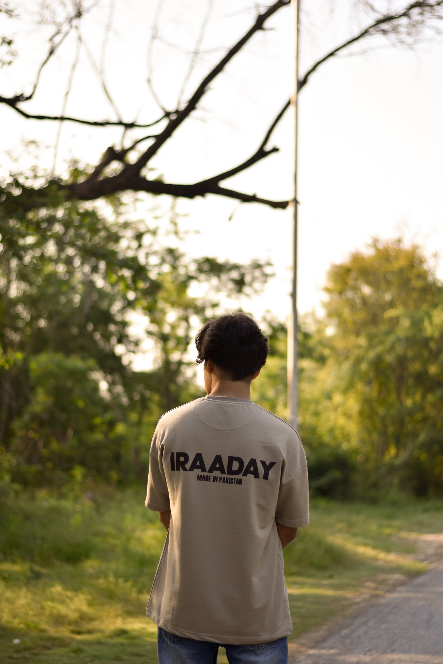 DARK BEIGE MADE IN PAK T-SHIRT