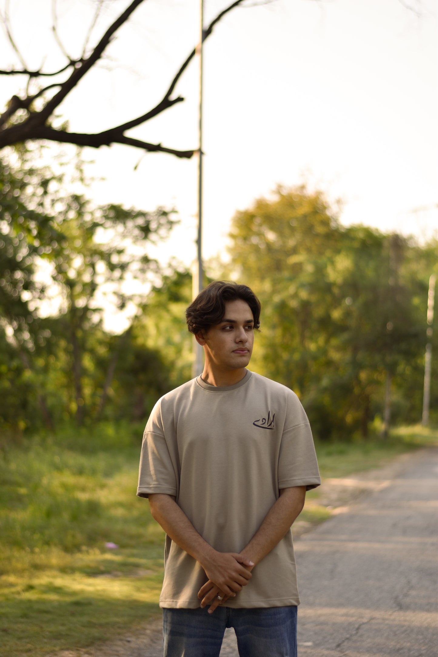 DARK BEIGE MADE IN PAK T-SHIRT