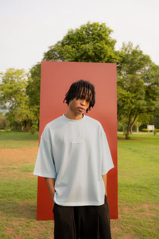 ICE BLUE BOXY T-SHIRT