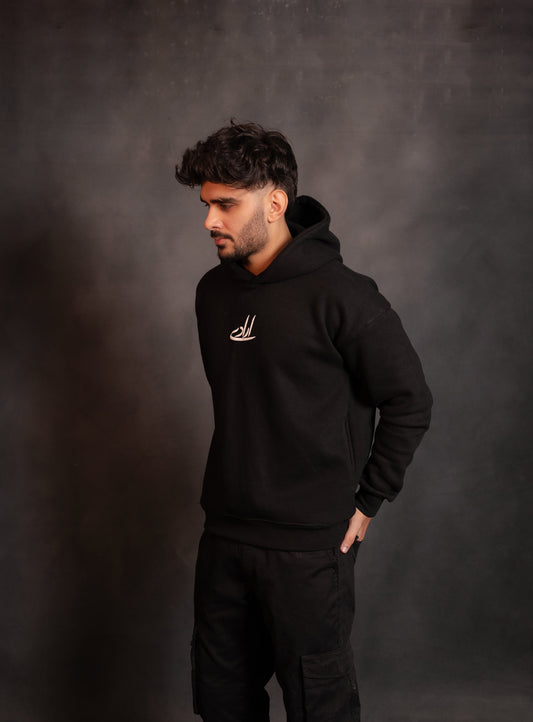 BLACK - HOODIE SIDE POCKET