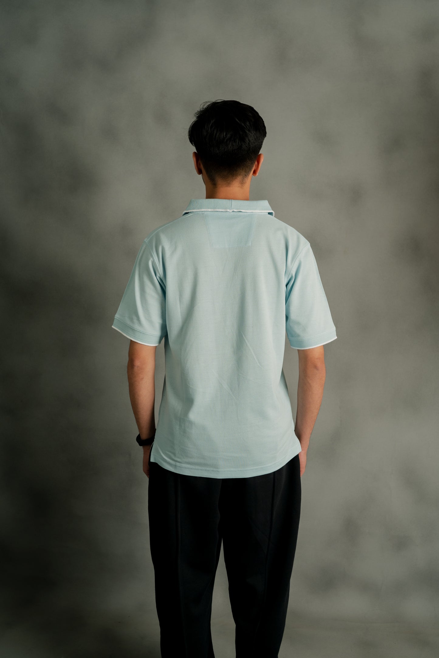 ICE BLUE PIQUE POLO