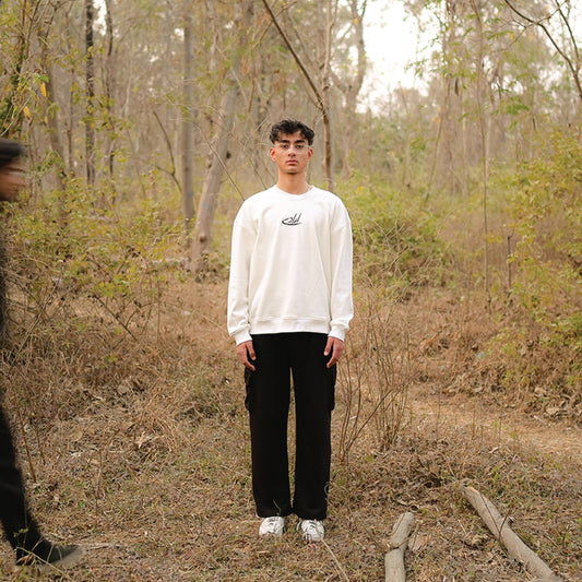 OFF-WHITE CREW NECK SWEATSHIRT